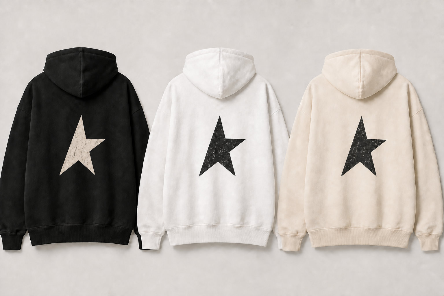 Moletons Star da Lugano Clothing em três cores